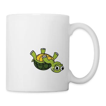 Schildkröte - Tortoise - Tasse - Weiß - Rechts