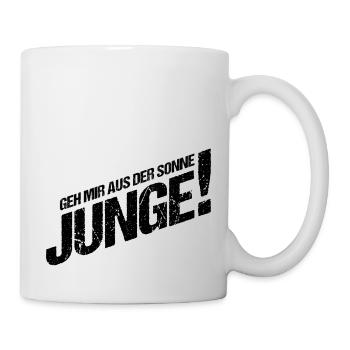 Geh mir aus der Sonne Junge - Tasse - Weiß - Rechts