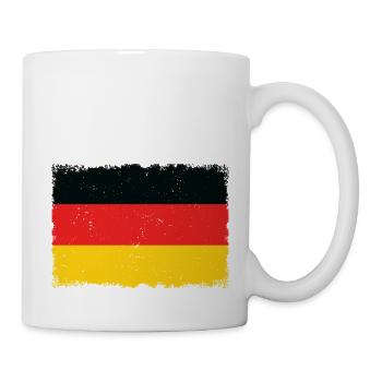 Grunge German flag - Mug - white - Right