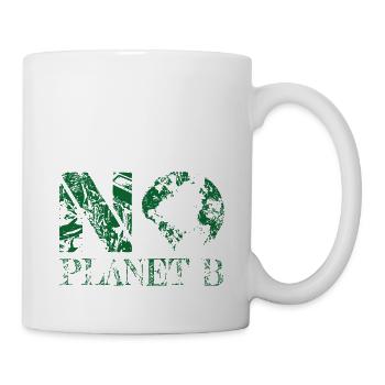 pas de planète B vert - Mug blanc - blanc - Droite