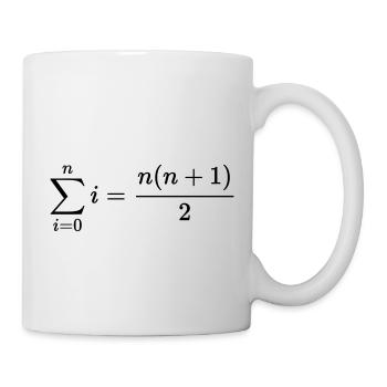 Formule moléculaire de Johann Carl Friedrich Gauss - Mug blanc - blanc - Droite