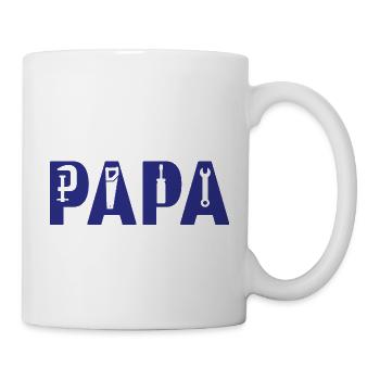 Vater Handwerker| Papa Geschenkidee - Tasse - Weiß - Rechts