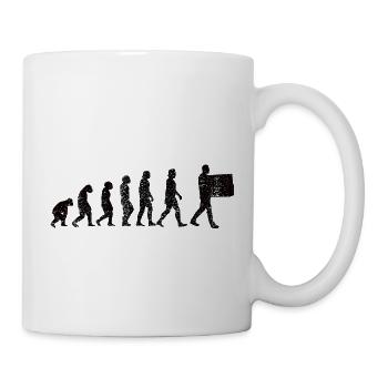 Lagerlogistik Logistik Evolution Lagerarbeiter - Tasse - Weiß - Rechts