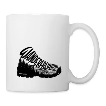 Wander Freundin Wanderschuhe Boots Naturfreundin - Tasse - Weiß - Rechts
