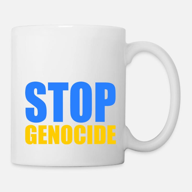 Stop genocide - Mug - white