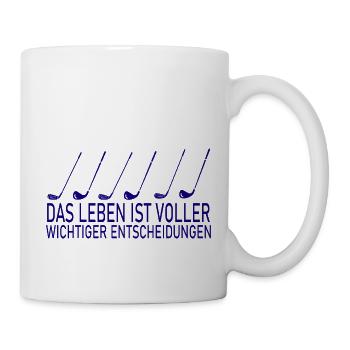 golf sport - Tasse - Weiß - Rechts