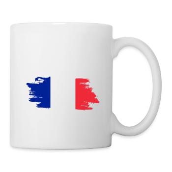 France Flag - Tasse - Weiß - Rechts