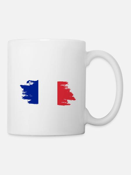 France Flag - Tasse - Weiß