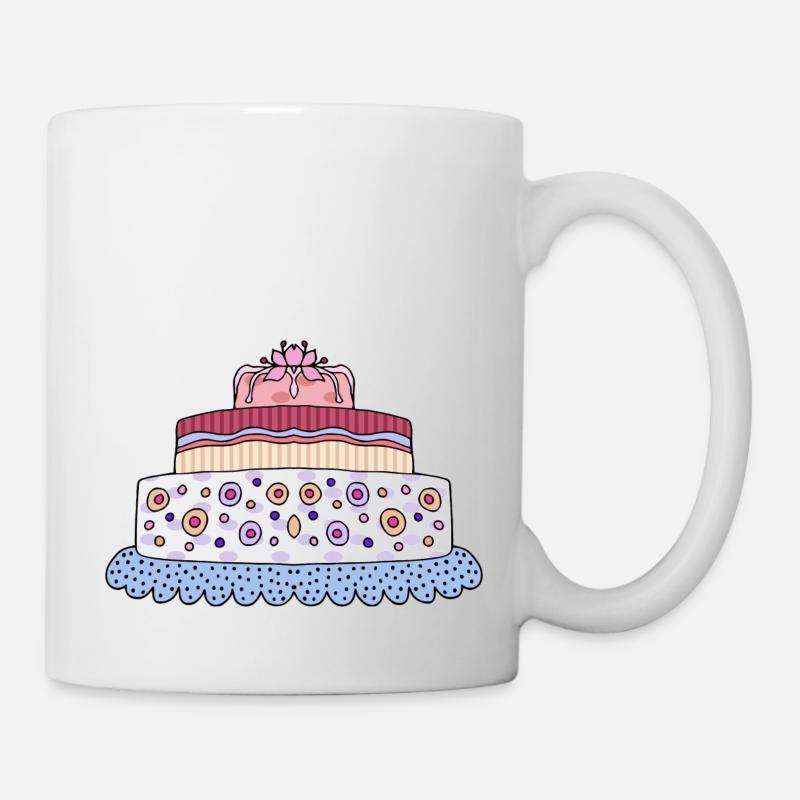 Gâteau - Mug blanc - blanc