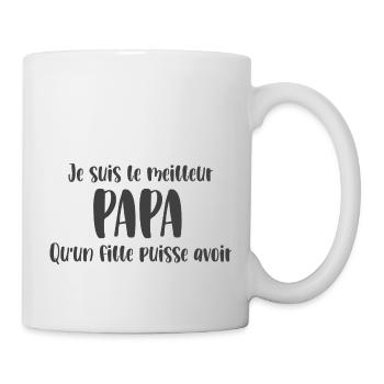 Fête des pères - Meilleur papa - Mug blanc - blanc - Droite