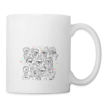 Alles gut-schwarz bunt - Tasse - Weiß - Rechts