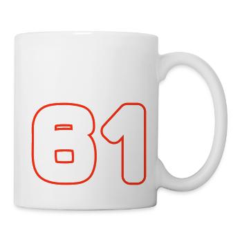 Symbole numérique 61 - Mug blanc - blanc - Droite