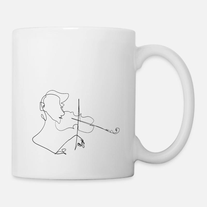 Geige - Tasse - Weiß