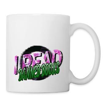 lecteurs livre dragon livre chat école de vin - Mug blanc - blanc - Droite
