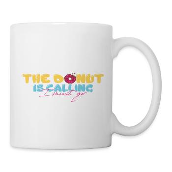 Le beignet appelle - Mug blanc - blanc - Droite