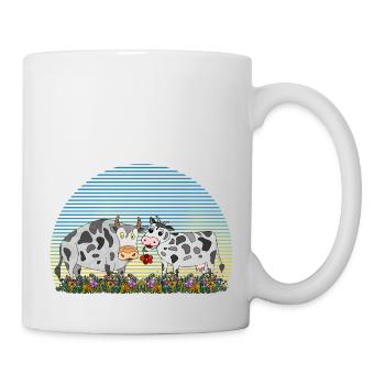 Cow and bull - Mug - white - Right