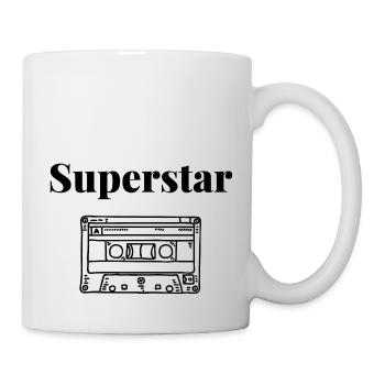 Superstar Casette Audio Rétro Vintage - Mug blanc - blanc - Droite