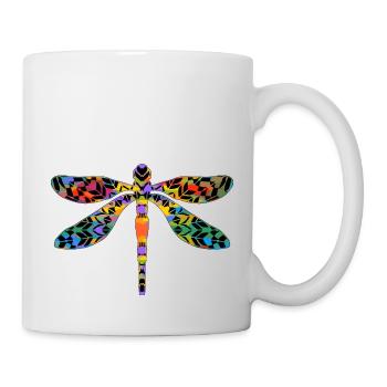 Libellule - Mug blanc - blanc - Droite