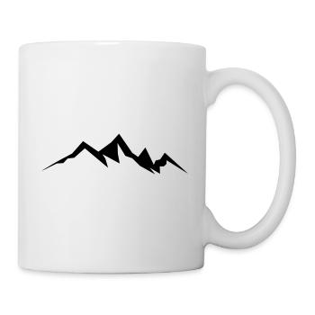Berge Berg Gebirge Mountain 19 Zeichenfläche 20 - Tasse - Weiß - Rechts