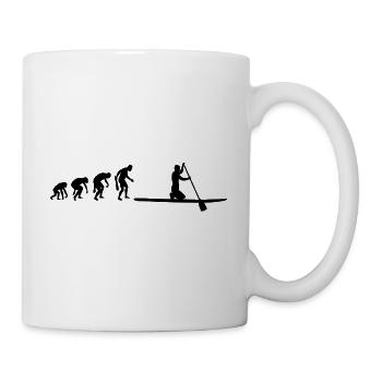 Stand Up Paddling Kneeling Surfer Gift - Mug - white - Right
