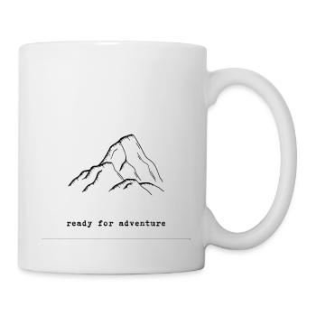 Auf den Berg hinauf - Tasse - Weiß - Rechts