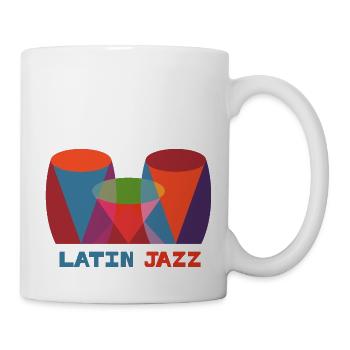 Latin Jazz Musik Retro - Tasse - Weiß - Rechts