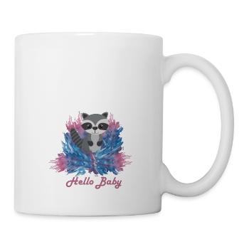 Hello Baby Dachs - Tasse - Weiß - Rechts