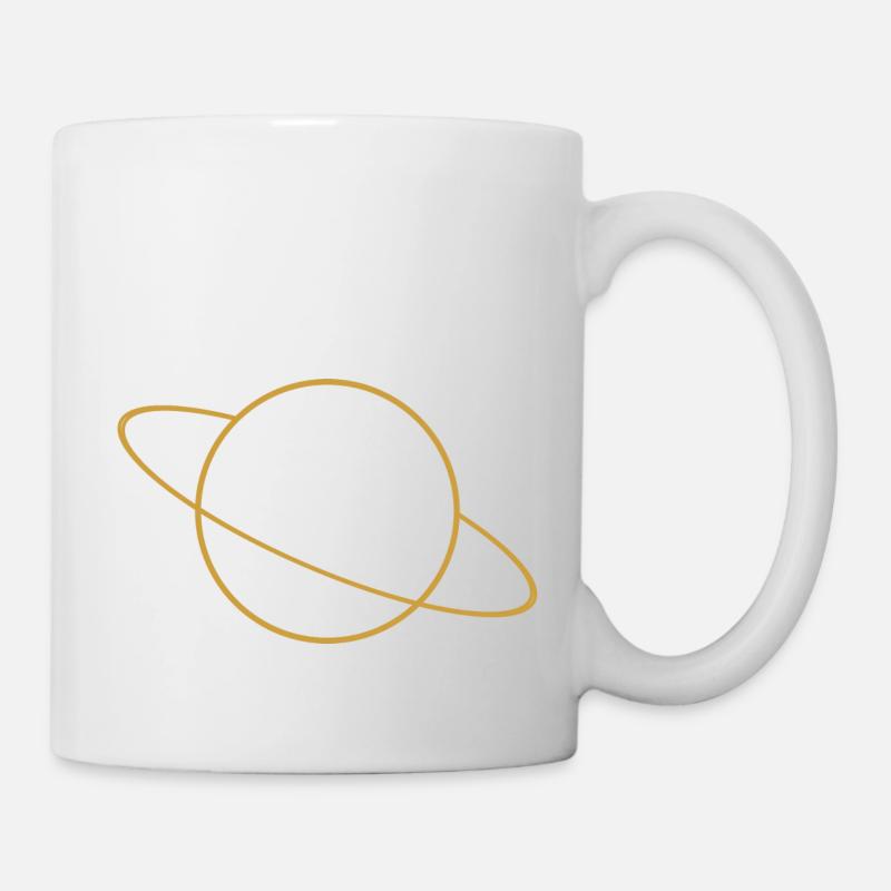 Saturn gold - Mug - white