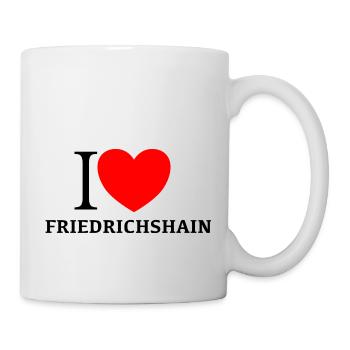 I LOVE FRIEDRICHSHAIN - Tasse - Weiß - Rechts