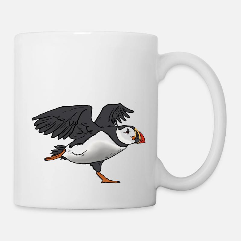 Papageientaucher - Tasse - Weiß