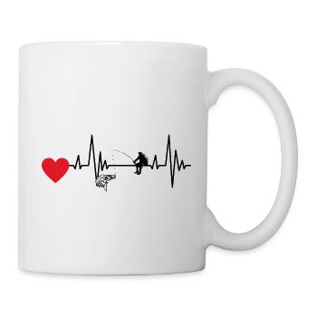 Fishing Fishing Fishing Hooks Angler - Mug - white - Right