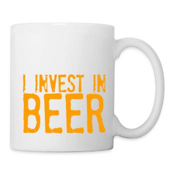 I Invest In Beer 2 - Tasse - Weiß - Rechts