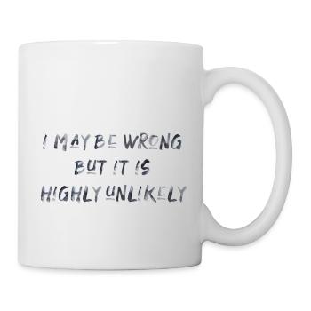 peut être faux drôle en disant party anglais - Mug blanc - blanc - Droite