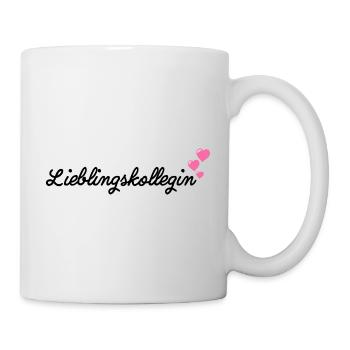 Lieblingskollege Kollege Abschiedsgeschenk Tasse - Tasse - Weiß - Rechts