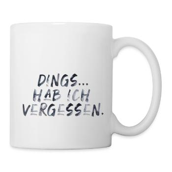 lustiger Spruch Schrift verrgessen Sommer Sonne - Tasse - Weiß - Rechts