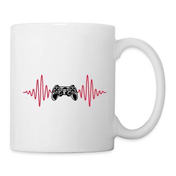 Puls Konsole Retro Controller - Tasse - Weiß - Rechts