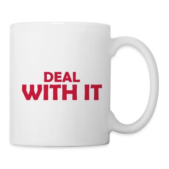 Deal with it Lustig - Mug - white - Right
