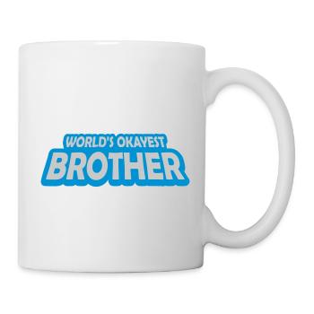 Texte Mondes ok Frère - Mug blanc - blanc - Droite