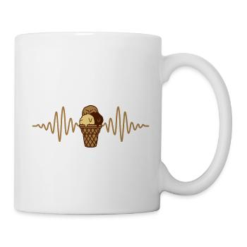 Puls Eiscreme 3 Eiskugeln - Tasse - Weiß - Rechts