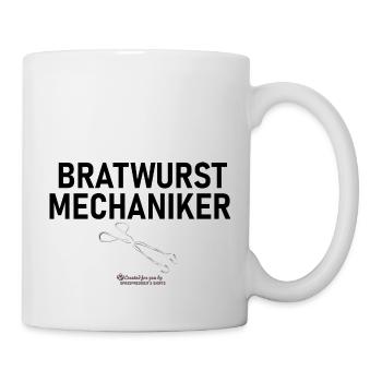 Grillspruch Bratwurstmechaniker - Tasse - Weiß - Rechts