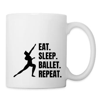 Ballett Tänzerin Tanzkurs Geschenk Tanz Ballerina - Tasse - Weiß - Rechts