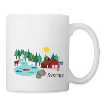 Sverige Schweden - Tasse - Weiß - Rechts