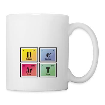 | cardiaque Tableau périodique des éléments - Mug blanc - blanc - Droite
