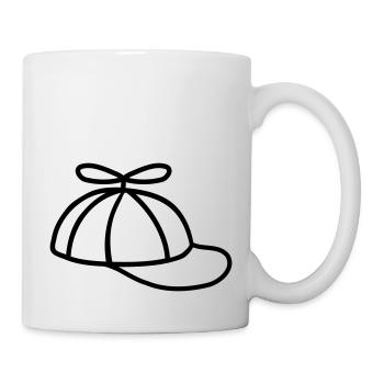 Coole Propellermütze Windrad Hut - Tasse - Weiß - Rechts