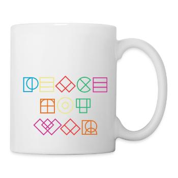 Peace Not War - Tasse - Weiß - Rechts
