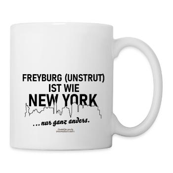 Freyburg (Unstrut) ist wie New York - Tasse - Weiß - Rechts