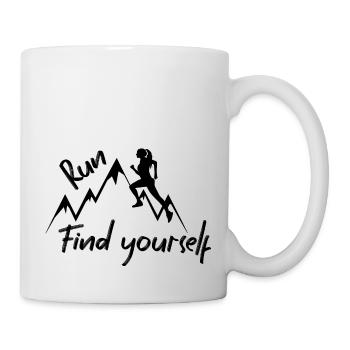 Trail Running - Mug blanc - blanc - Droite