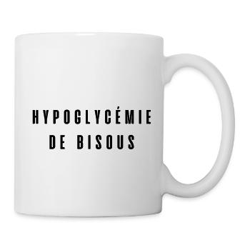 hypoglycémie de bisous - Mug blanc - blanc - Droite