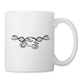 Motocycliste Motocross Cyclomoteur Cadeau Moto - Mug blanc - blanc - Droite