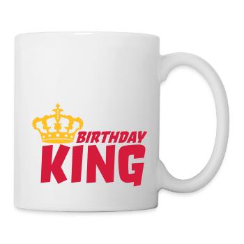 Boss Birthday King Logo - Mug blanc - blanc - Droite
